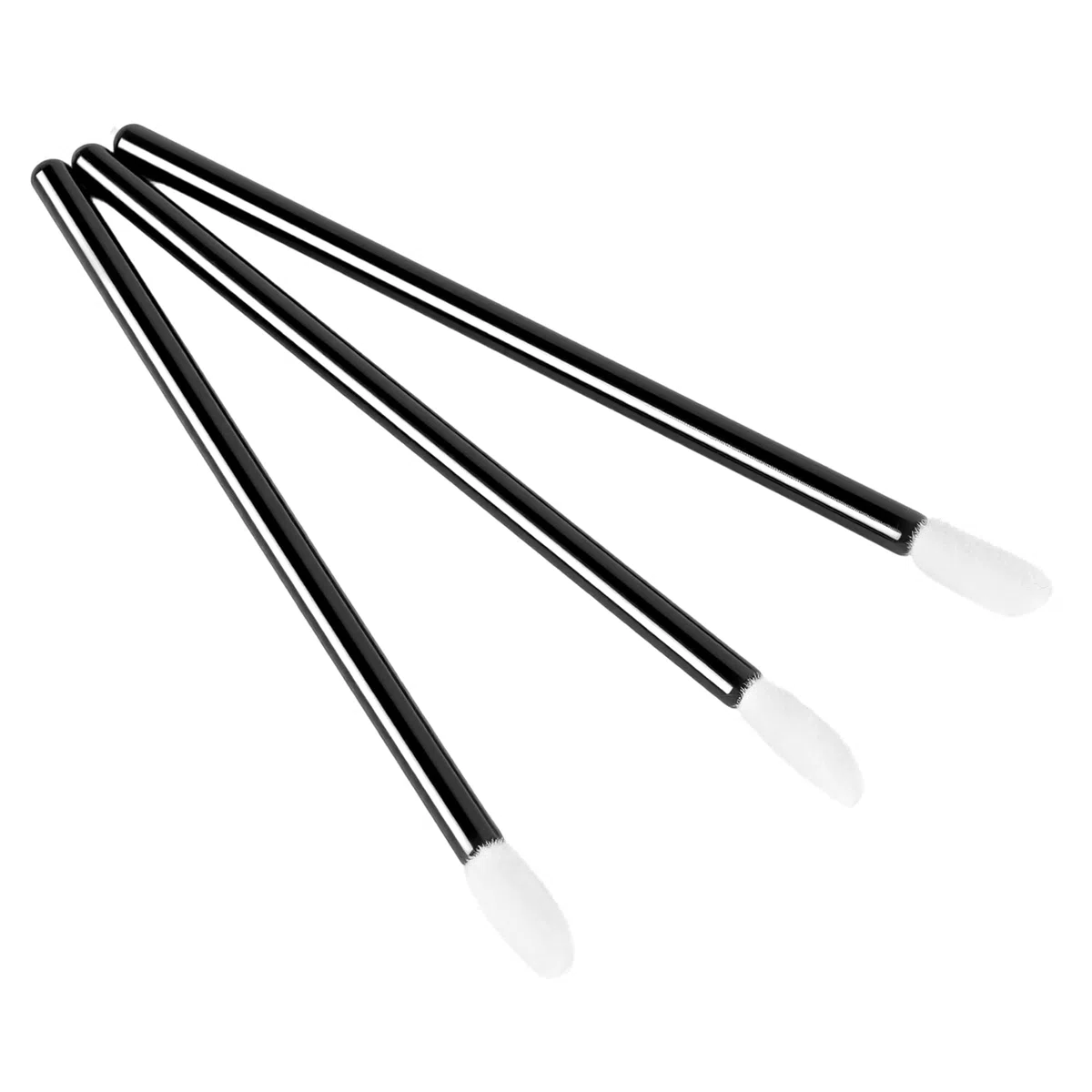 KEILEOHO 1000 Stück Schwarz Einweg Lippenpinsel, Make Up Lippenstift Pinsel aus PP Material, Makeuppinsel für Lipgloss und Lippenstift, Kosmetik Applikator