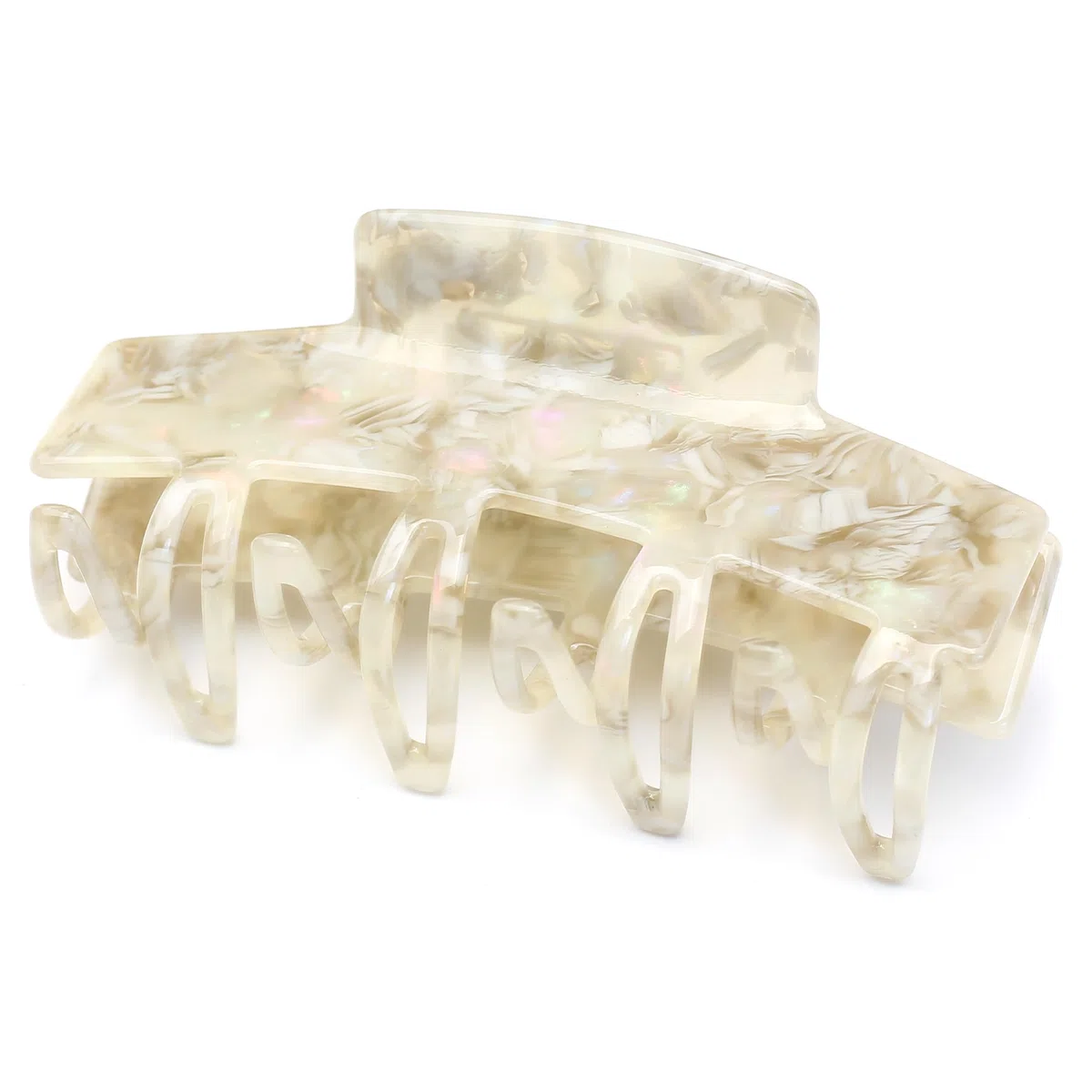 Groß Haarklammer Rechteckig Haarspange Damen Haar Clips, Grau