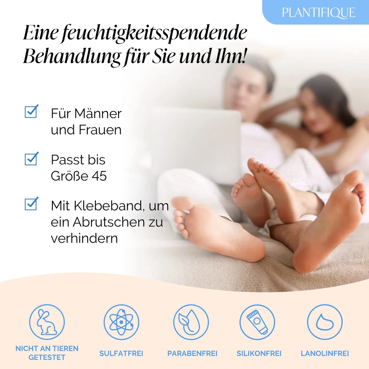 Plantifique Koreanische Fußmaske Socken, 4 Paar mit Box - Fusspflege Hornhaut Socken für Trockene Füße und Rissige Fersen - Hornhautentferner - Korean Foot Mask