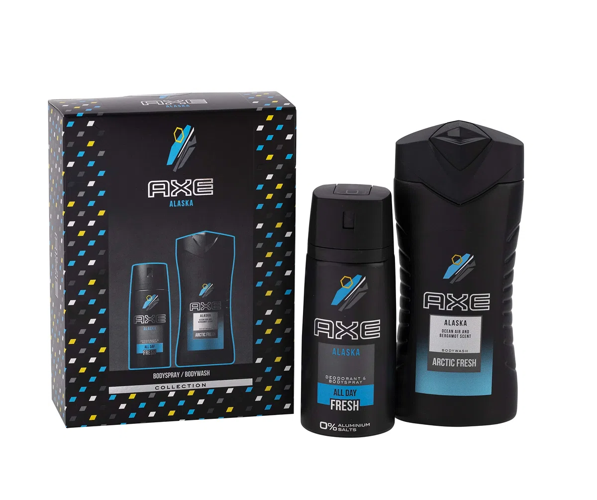 Axe Geschenkset Alaska Duschgel 250 ml und Deospray 150 ml, 2er Pack