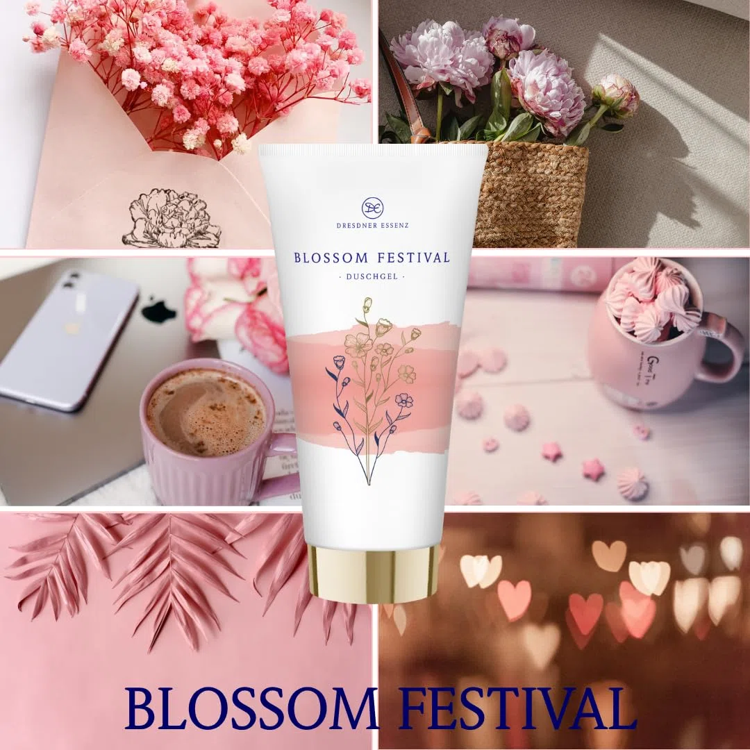 Dresdner Essenz Private Collection Duschgele – Set aus 3 luxuriösen Duft-Duschgelen (3x200ml): Blossom Festival, Garden Delight & Sun Kiss