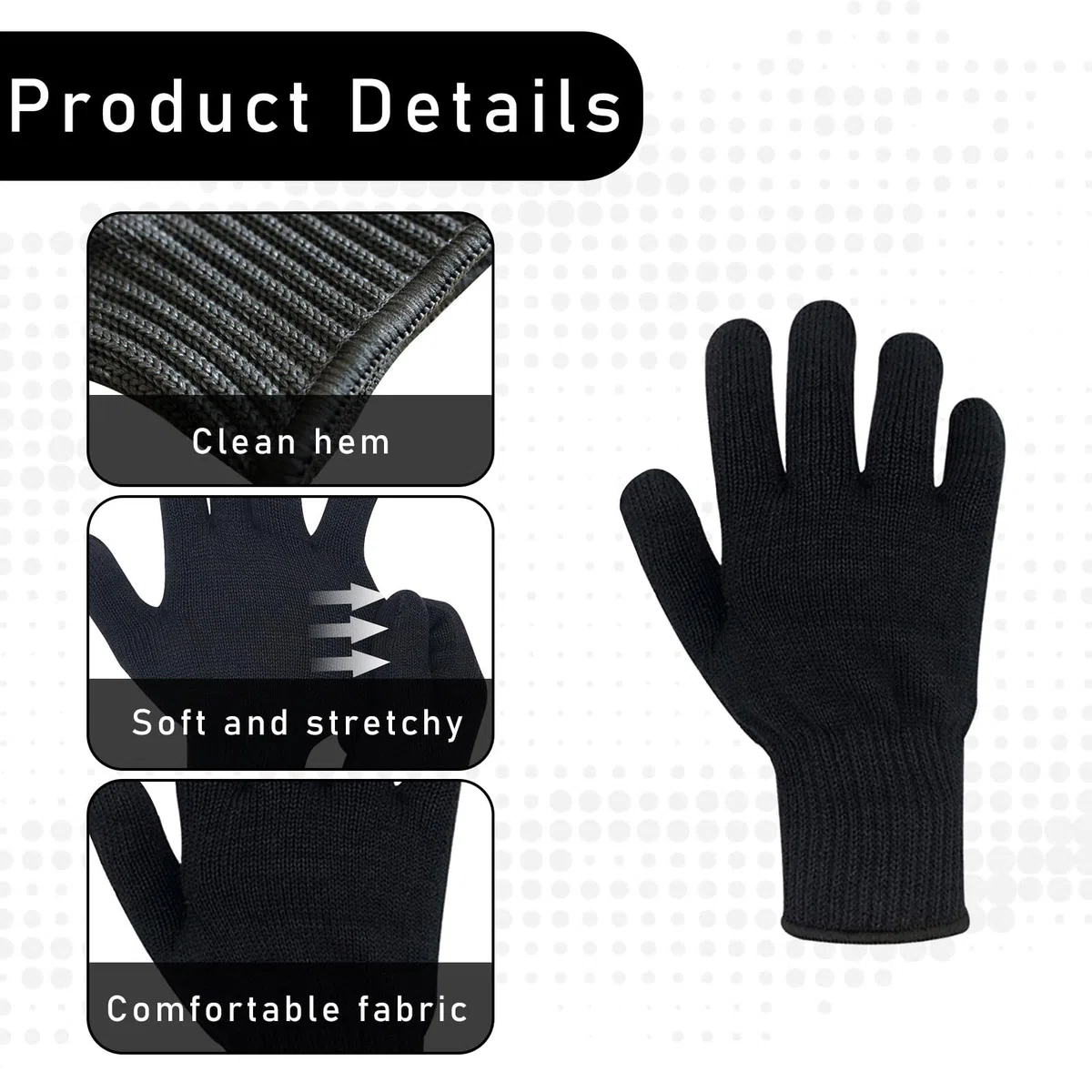 1-teiliger Professionelle Hitzebeständige Handschuhe,professioneller hitzebeständiger Handschuh für das Haarstyling,Hitzeschutz Handschuh,Hitzehandschuh für Haarstyling Lockenstäbe Usw Anti Dauerwell