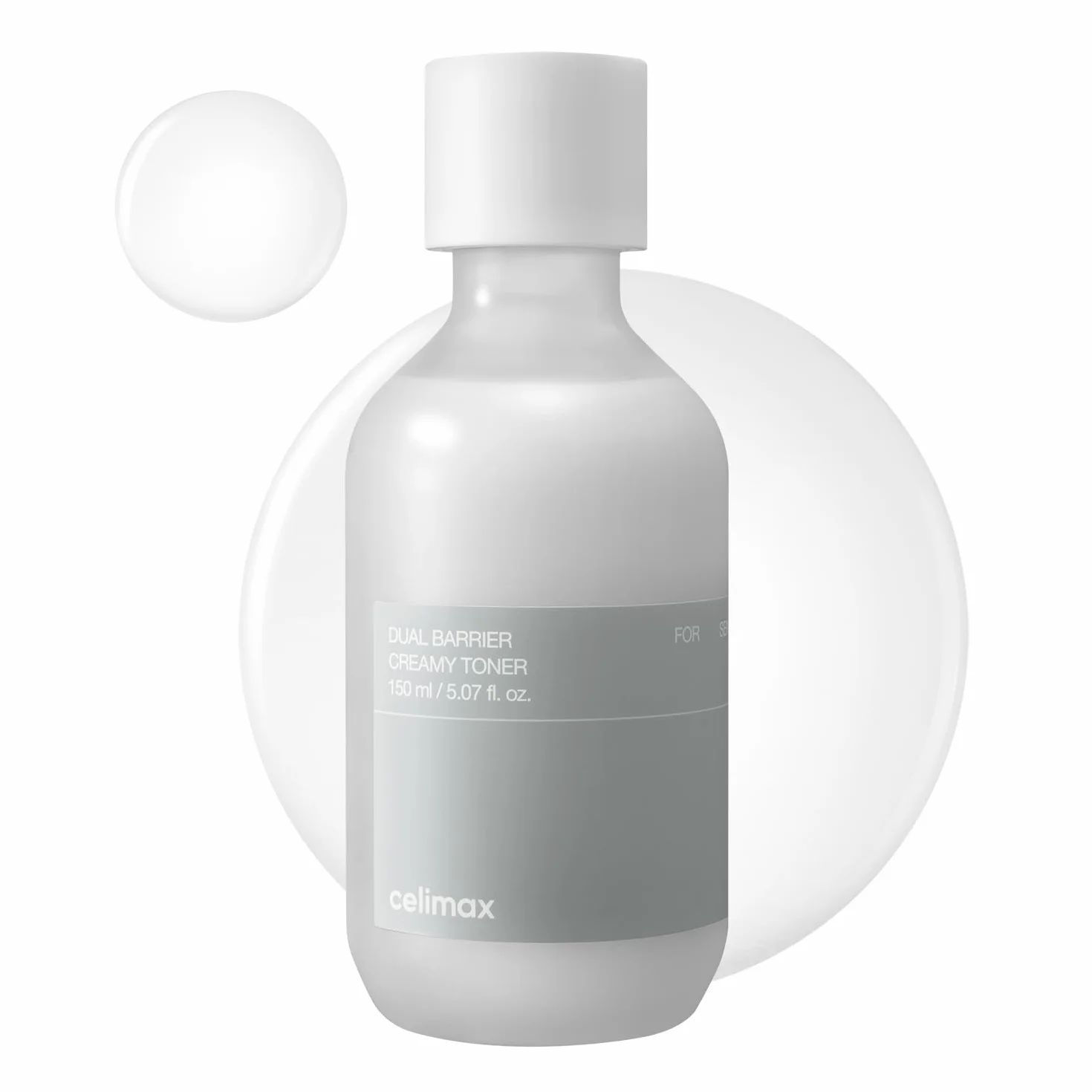 celimax Dual Barrier Creamy Toner - mit Ceramiden & Peptiden, öl- und alkoholfrei, mild für empfindliche & fettige Haut, langanhaltende Feuchtigkeit, Korean Skincare, 150 ml