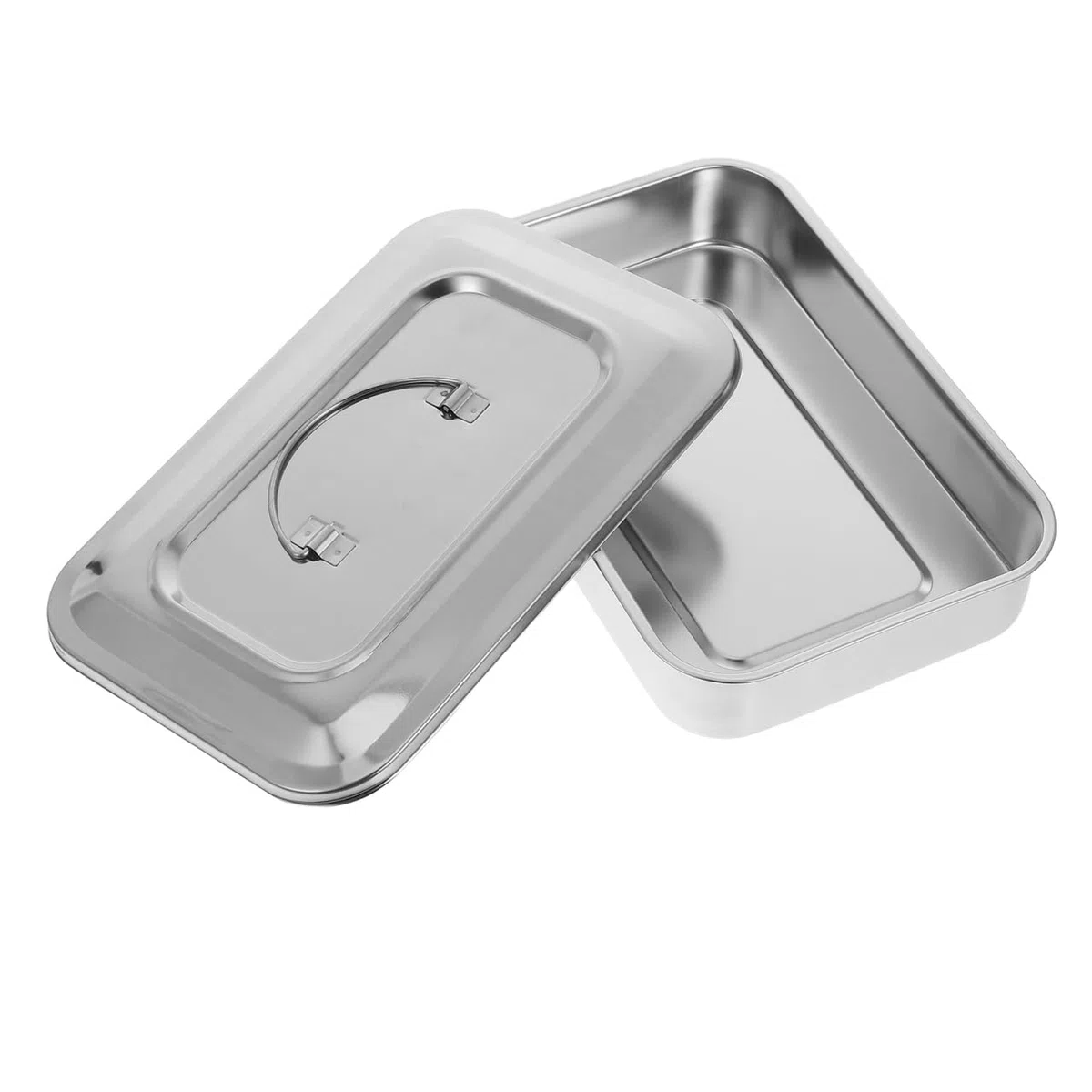 Sterilisationsbox Aus Edelstahl Mit Quadratischem Deckel Rostfrei Langlebig Für Medizinische Instrumente Nagelstudio Und Pediküre