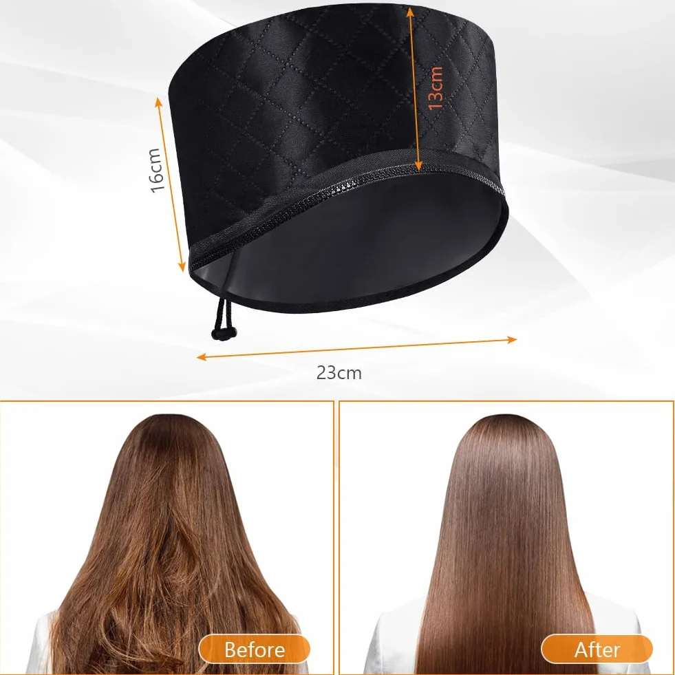 LOPHE Hair Steamer, Heizhaube für Haare Dampf Pflege, Beheizbare Haarheizkappen Haarpflege für Tiefenpflegemittel, Wärmebehandlung Heizkappe für Nährende heiße Kopfpflegemütze Haarthermie Kappe