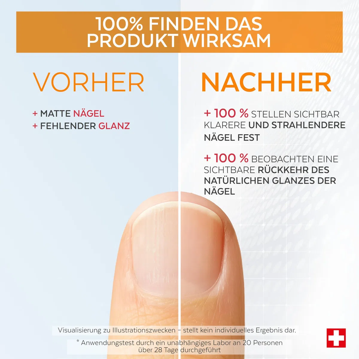 PODERM 5 in 1 Nagel Booster Serum – Vitamin C | Aufhellende & Antioxidative Pflege für Stumpfe Nägel – 6 ML | Nährt und Schützt Nagel | 100% natürlich – Entwickelt von einem Podologen in der Schweiz