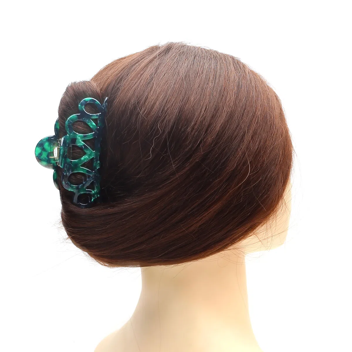 Groß Acetat Haarklammer Klauen Haarspange Schöne Damen Haar clips, Grün
