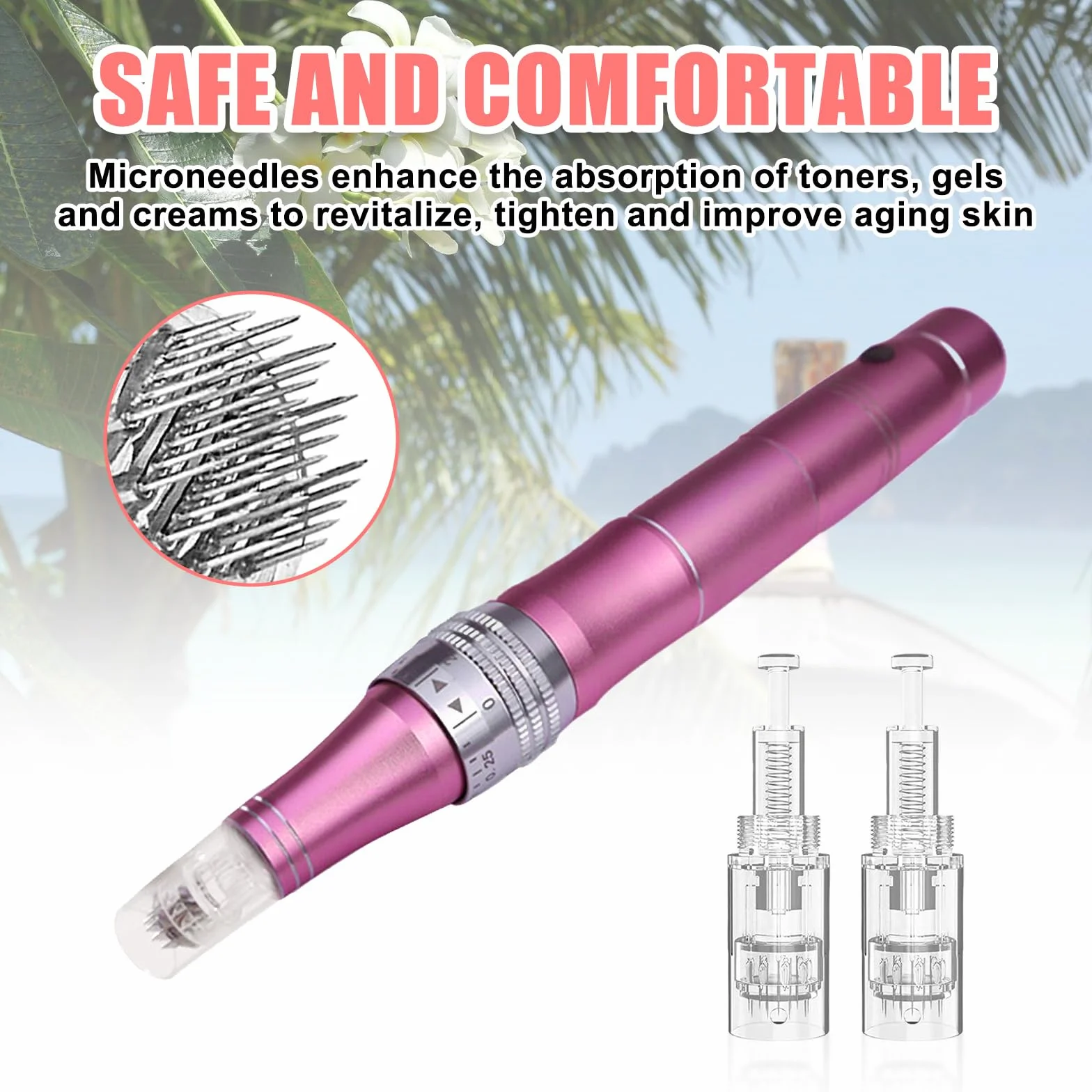 30 Stücke Microneedling Nadeln, Ersatz Derma Pen, 36 Pins Micro Nano Nadeln Kartuschen Ersatzteile Mikronadel Nadelpatronen Dermapen Microneedling Gerät Ersatznadeln Needle Für Hautwiederherstellung