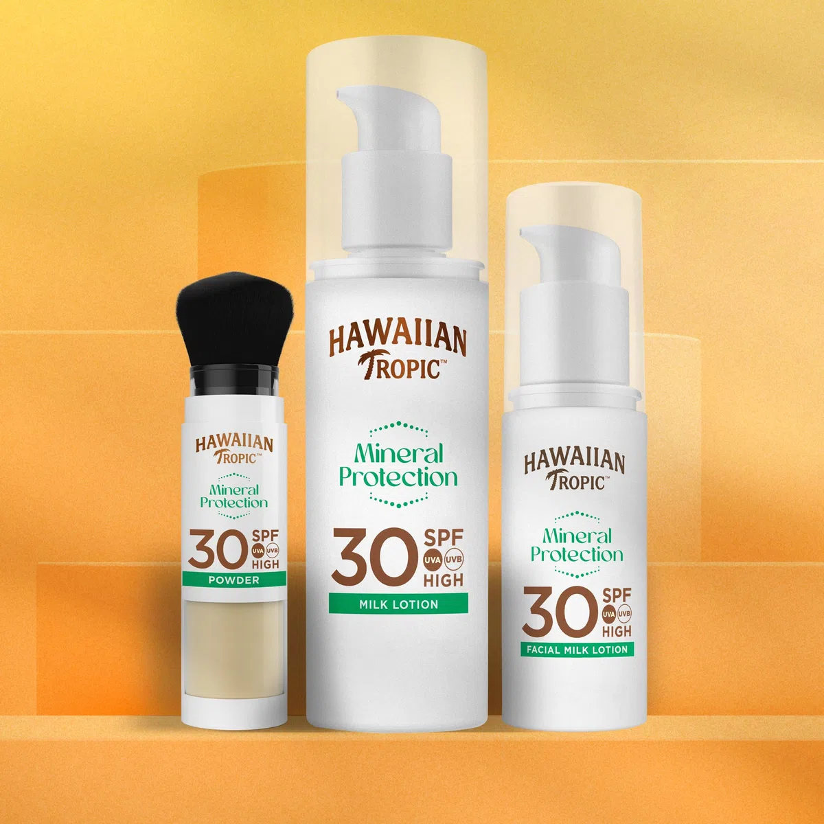 Hawaiian Tropic | Mineral Protection Sunscreen Powder Sonnenschutzpuder LSF 30 UVA + UVB Schutz, Make-up-kompatibel, Zinkoxid-Filter, wasserfest, vegan