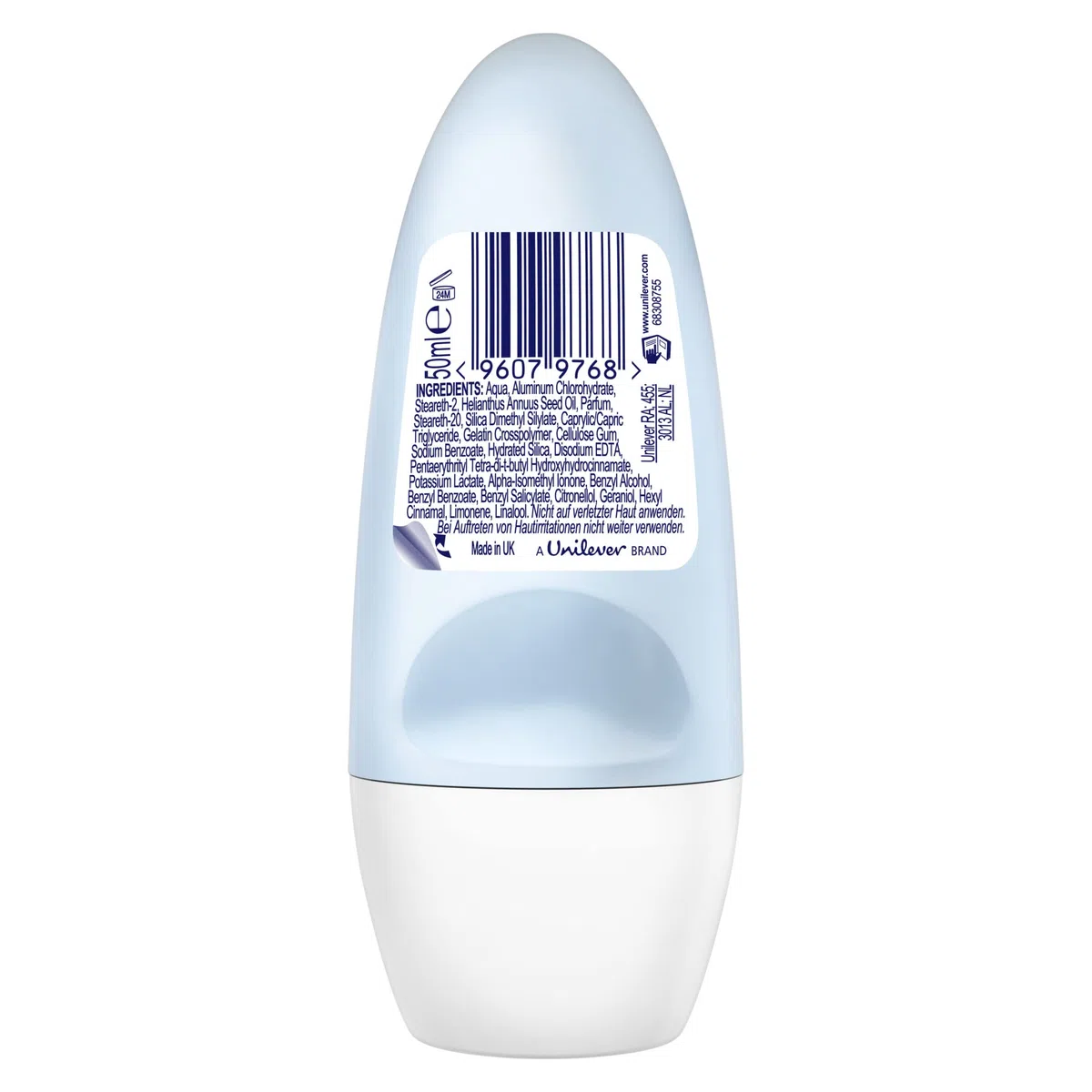 Rexona MotionSense Deo Roll-On Cotton Dry - Anti-Transpirant mit 48 Stunden Schutz gegen starkes Schwitzen und Körpergeruch - 50 ml (6er-Pack)