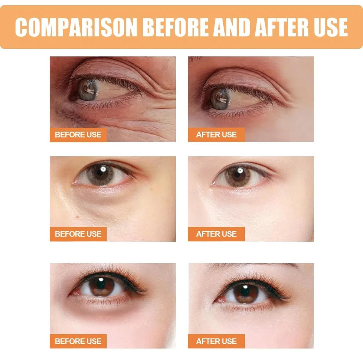 Revive Glow Vitamin C Augenbalsam, Vitamin C unter Augenbalsamstab, hydratisierende Augencreme, Verbesserung dunkler Ringe, hellt den Hautton auf, verringert Schwellungen (1Pcs)