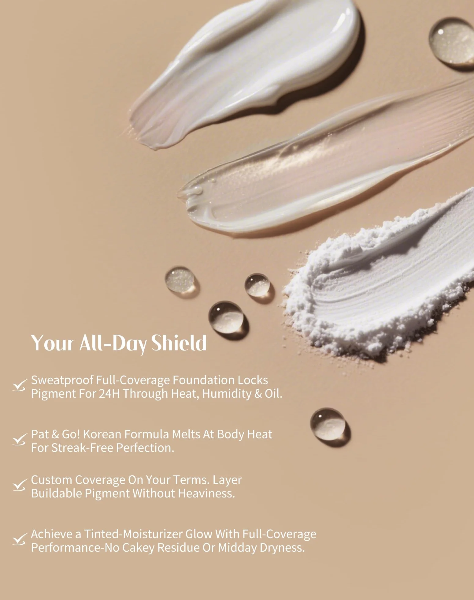 bayfree Tinted Moisture Foundation Balm, Foundation 24h Langzeit-Halt, Feuchtigkeitspflege, Leicht & Atmungsaktiv, Schweiß & Wasserdicht, Natürliches Finish, Buildable Coverage, Vegan Korean Makeup