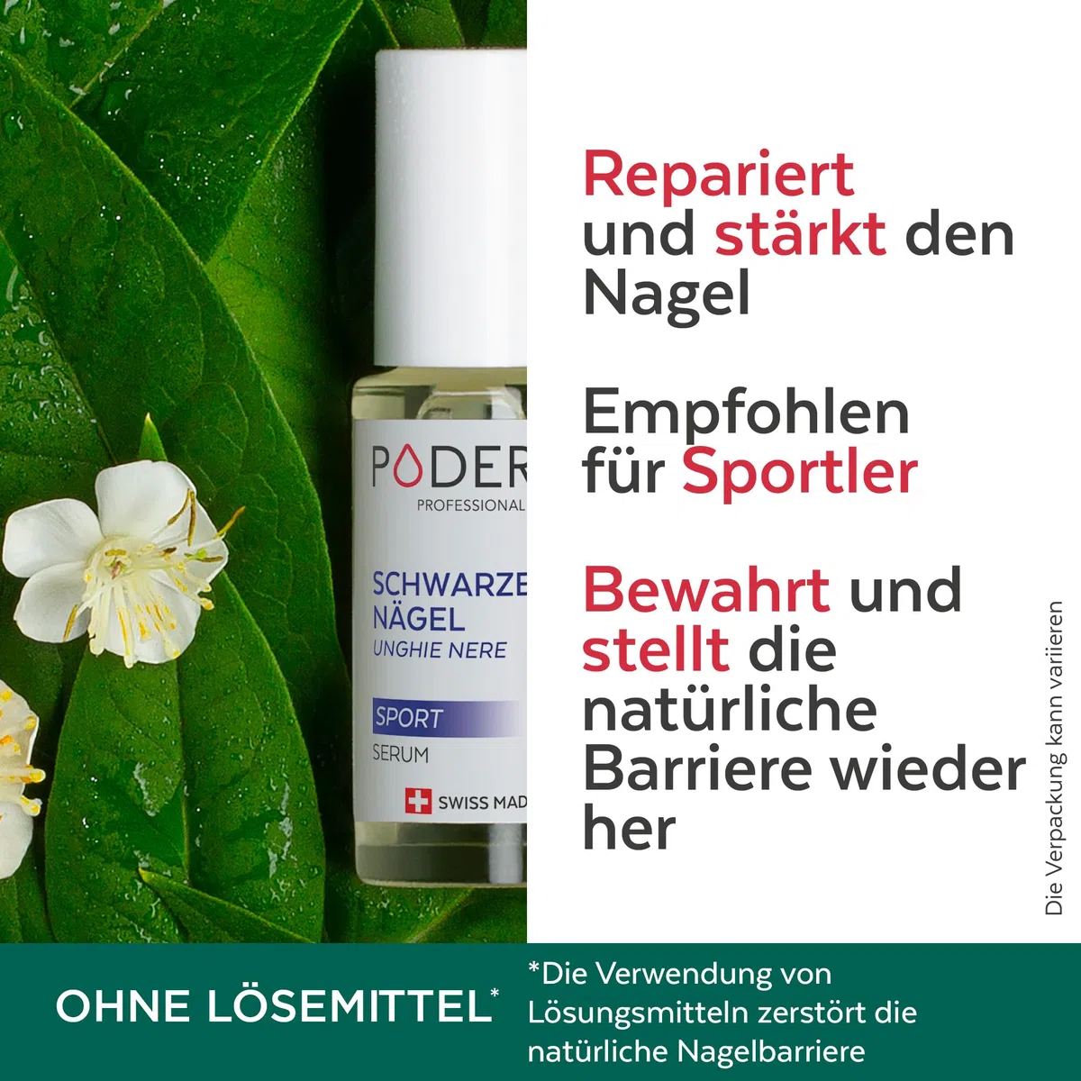 PODERM - BLAUE TRAUMATISIERTE NÄGEL | Pflanzliche Behandlung gegen Hämatome, Pilze und Bakterien | Repariert und pflegt | Professionelle Fuß- und Handpflege | Einfach & schnell | Swiss Made
