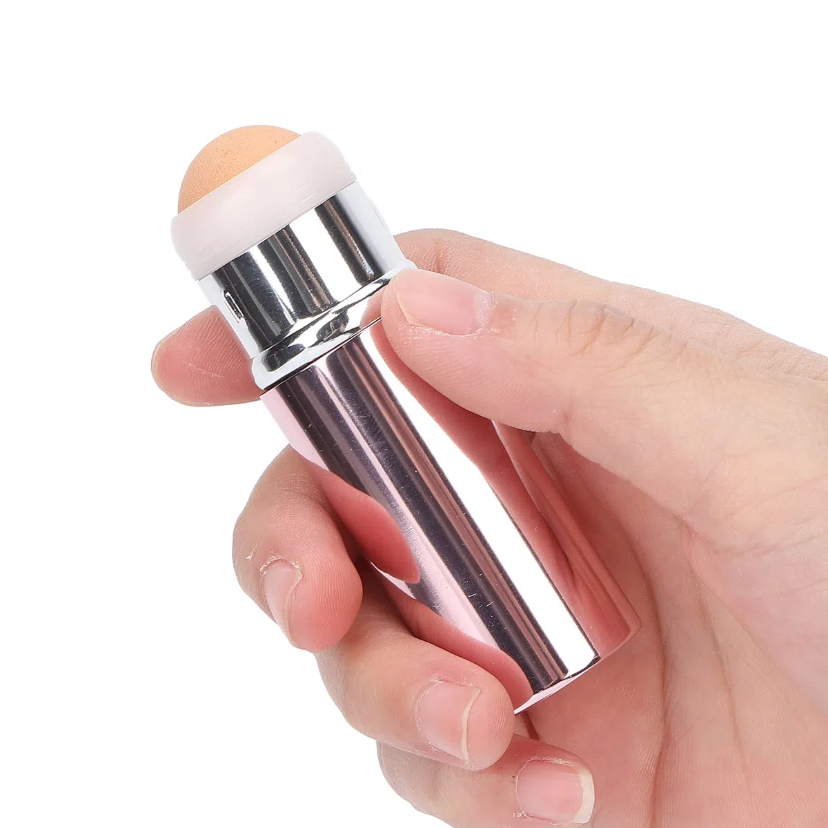 Gesichtsroller, Ölkontrollroller für die Hautpflege, Gesichtsmassage, Vulkanstein, Make-up-Radierer für Alle Hauttypen, 8,4 X 2,5 Cm (Ölabsorbierender Rollerball, rosa)